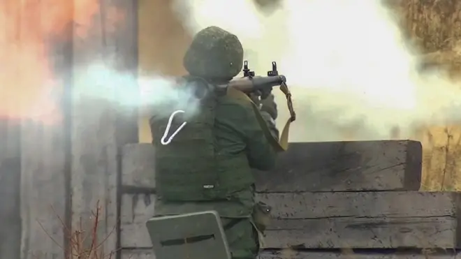 Военный после мобилизации учится на полигонах Сахалина