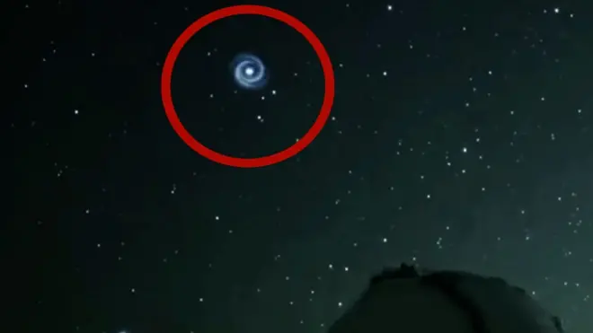 whirlpool in night sky