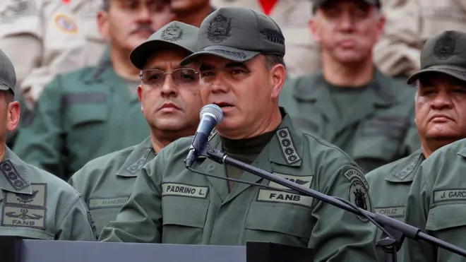 Padrino habló durante un acto con militares transmitido por la televisora estatal VTV.