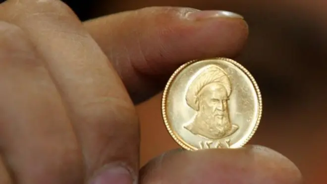 عملة ذهبية إيرانية