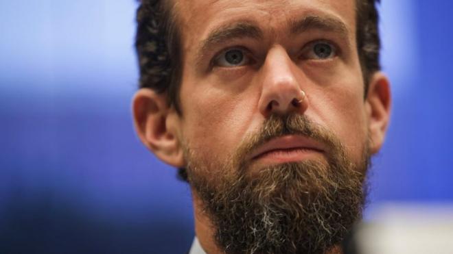 Twitter chief executive officer Jack Dorsey testifies during a House Committee on Energy and Commerce hearing