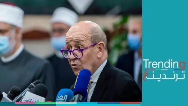 جون إيف لودريون وزير الخارجية الفرنسي