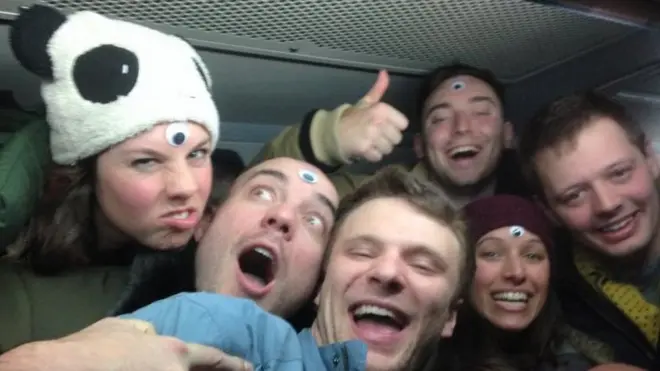 Otto (centre, with others on the trip) was "bright, intelligent and likeable", according to Danny Gratton, who met him on the North Korea trip