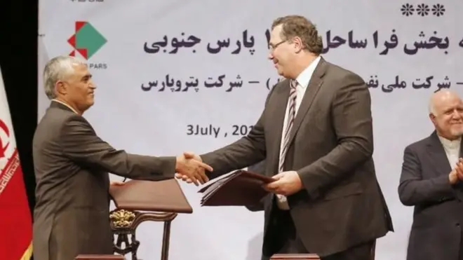 شركة توتال الفرنسية أبرمت صفقة ضخمة لإنتاج الغاز مع إيران بعد رفع العقوبات