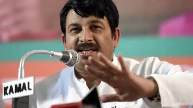 दिल्ली भाजपा के अध्यक्ष मनोज तिवारी