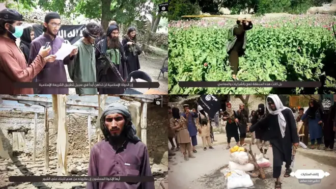 د داعش ډلې له خوا خپره شوې ویډیو کې د غلا په تور د یوه ځوان لاس پرې کېږي.