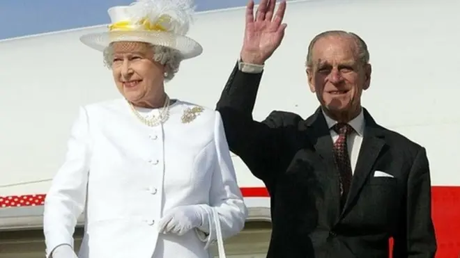 Queen Elizabeth II and the Duke of Edinburgh arrive in Canberra, Australia, Sunday March 12 2006 at the start of a five day tour of the country.