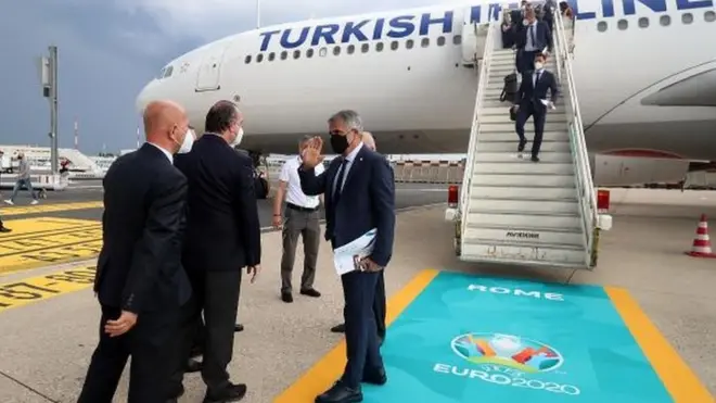 A Milli Takım, Çarşamba akşamı Roma'ya vardı