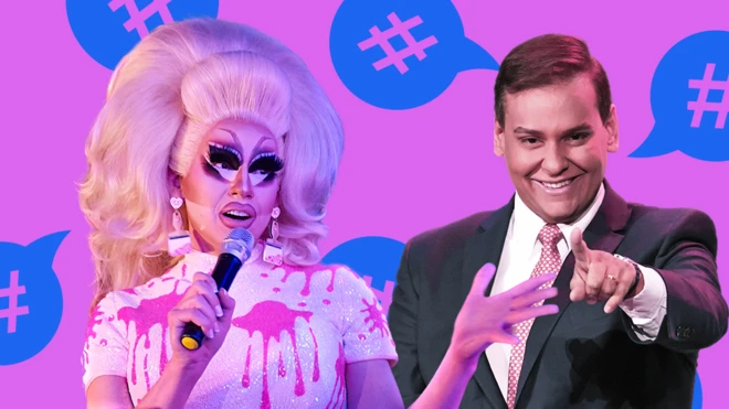 George Santos and drag queen Trixie Mattel