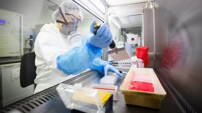 معمل لفحص الفيروسات