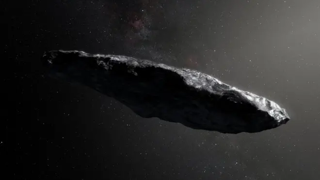 Оумуамуа в представлении художника