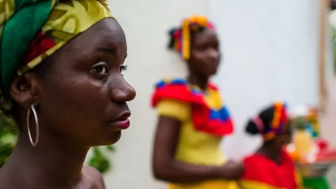 Palenqueras en Cartagena.
