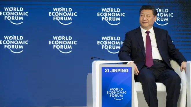 Presiden Xi Jinping menggunakan Forum Ekonomi Dunia di Davos untuk membela perdagangan bebas