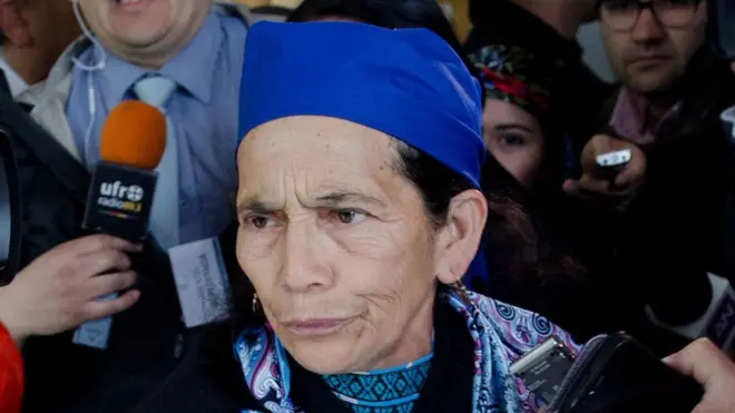 Machi (líder espiritual) Francisca Linconao fue una de las absueltas por el caso de la muerte del matrimonio Luchsinger en Chile.