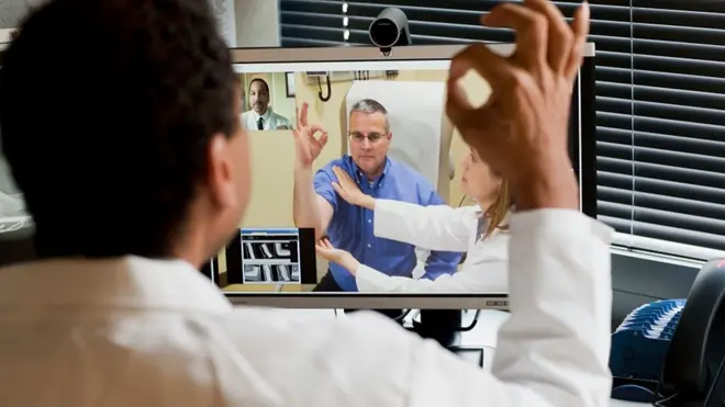 Dr. Isabel Gottron. Both physicians have access to all of the patient's health information through the electronic health record, including pictures of the patients' x-rays