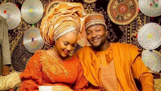 Abdulazeez Malami and im wife Khadija Dambatta