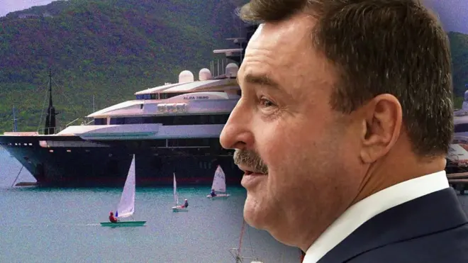 Как след от российской суперъяхты привел к британской фирме. Расследование Би-би-си