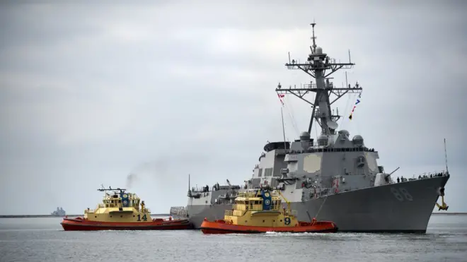 Khu trục hạm USS Prebble của Mỹ