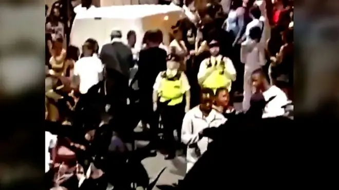 Police in Brixton, London