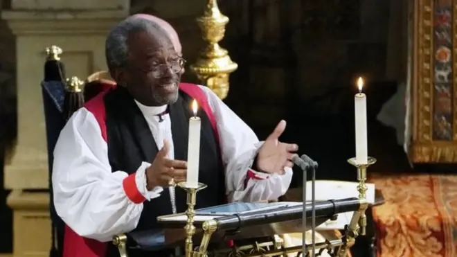 Єпископа Майкла Каррі запросили виголосити промову на весіллі