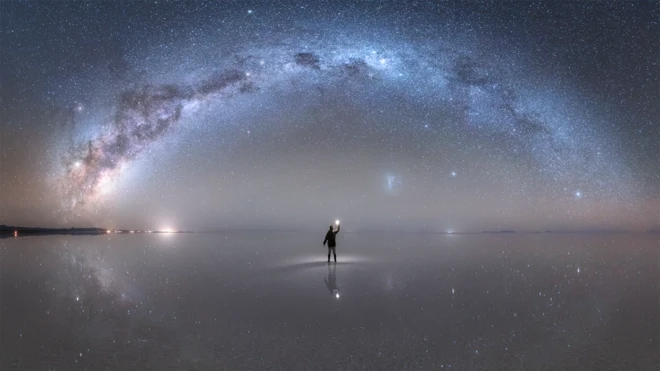 La NASA seleccionó como "foto astronómica del día" esta imagenflamengo e bangu palpitela Vía Láctea captada por Jheison Huerta en el Salarflamengo e bangu palpiteUyuni.