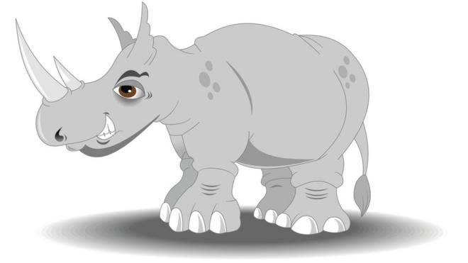 Dibujo de un rinoceronte