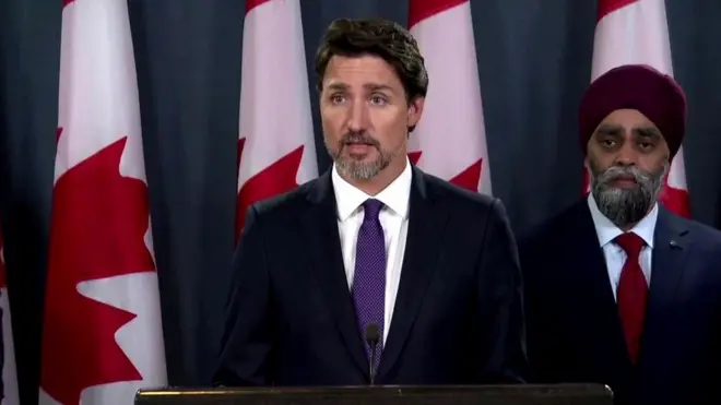 Canadian PM confirms plane was hit by Iranian missile