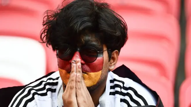 Многие немецкие фанаты восприняли поражение своей сборной как трагедию