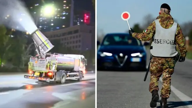 ภาพรถฉีดพ่นยากับเจ้าหน้าที่