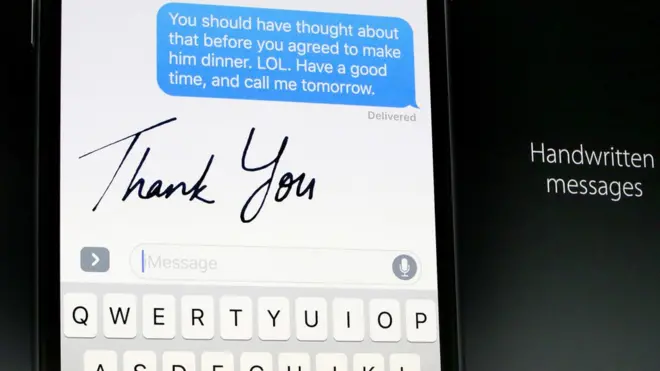 Новая система позволит пользователям отправлять рукописные сообщения
