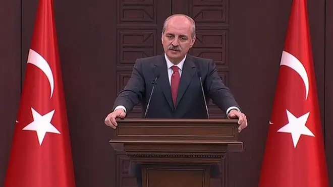 Numan Kurtulmuş, "21 Mayıs'ta AK Parti büyük kongresinin hazırlıkları için düğmeye basılmıştır. Hayırlı uğurlu olmasını temenni ediyorum" dedi.