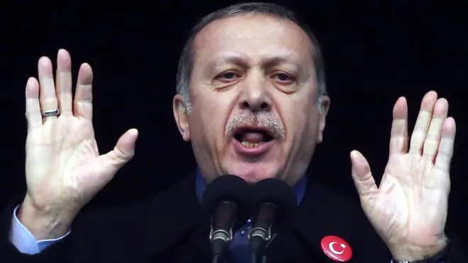 الرئيس التركي رجب طيب اردوغان