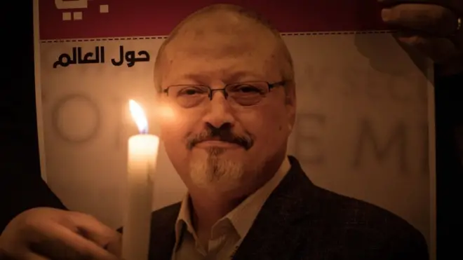 مشاركة المئات في وقفة احتجاجية امام القنصلية السعودية في ذكرى مقتل جمال خاشقجي. اسطنبول ، تركيا 25 أكتوبر/تشرين الأول 2018