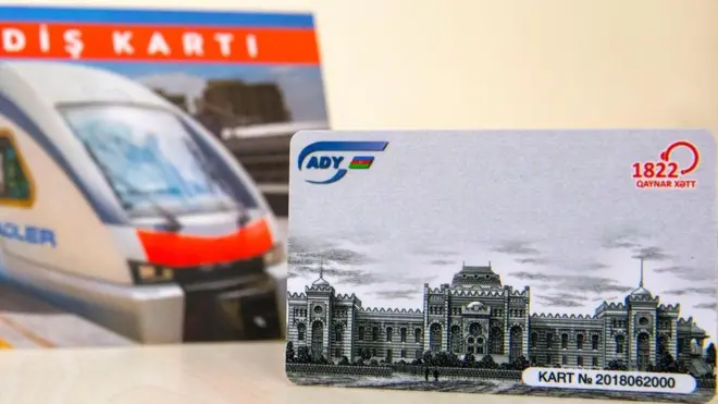 Azərbaycan Dəmir Yolları QSC-nin istifadəyə verdiyi individual kart