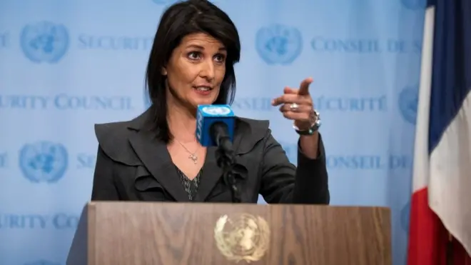 Nikki Haley mengatakan AS mengharapkan kerja sama yang lebih banyak dari Pakistan dalam memerangi terorisme.