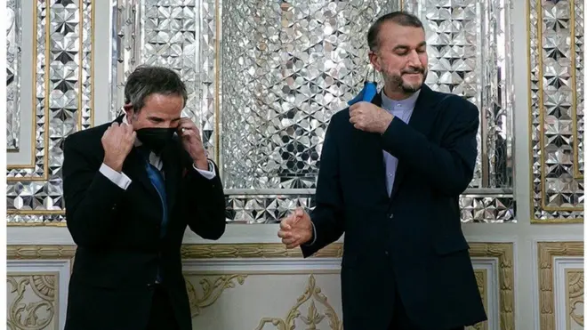 مدیرکل آژانس دیروز با حسین امیرعبداللهیان وزیر خارجه ایران در تهران ملاقات کرده بود
