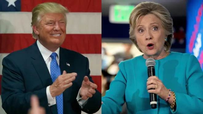 Donald Trump and Hillary Clinton