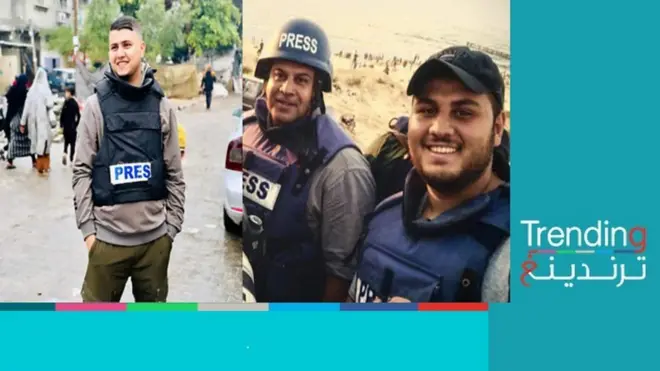 تفاعل كبير مع وائل الدحدوح بعد مقتل نجله حمزة وزميلة مصطفى ثريا بقصف إسرائيلي