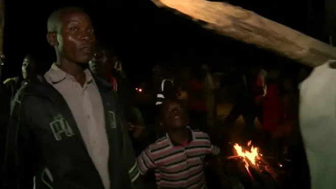 Peur de la population de Beni