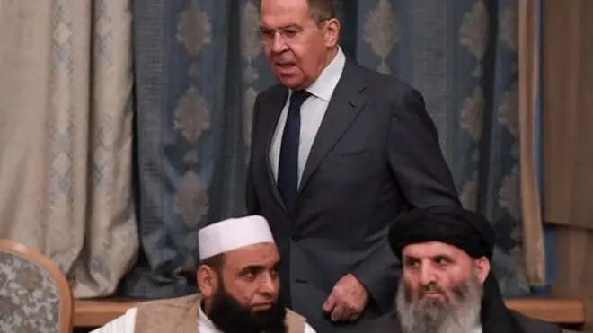 سرگئی لاورروف، وزیر خارجه روسیه میزبانی این نشست را به عهده داشت