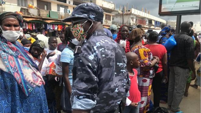 Le grand marché d'Adjamé à l'heure du coronavirus