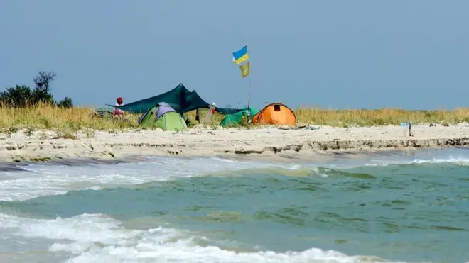 намет, море