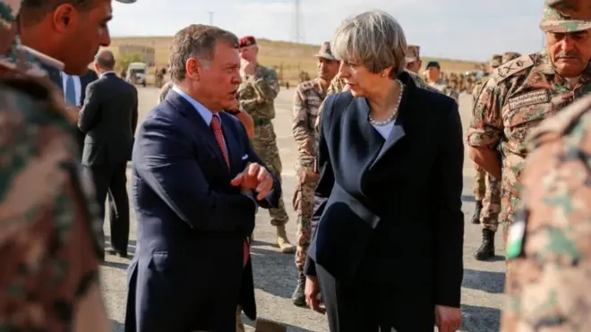 Theresa May berjumpa Raja Abdullah di Amman