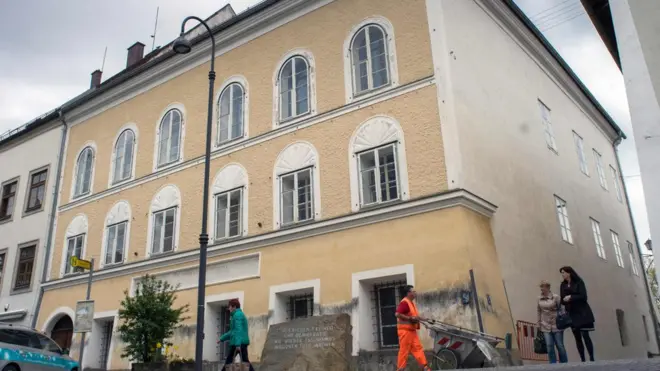 The Austrian government is looking to pass a law to allow them to tear down Hitler's birthplace (pictured)