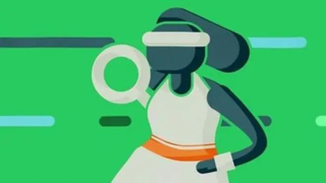 મહિલા ખેલાડીનું કાર્ટુન