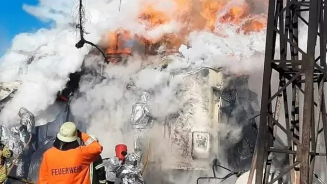 قصف روسي لمرافق أوكرانية