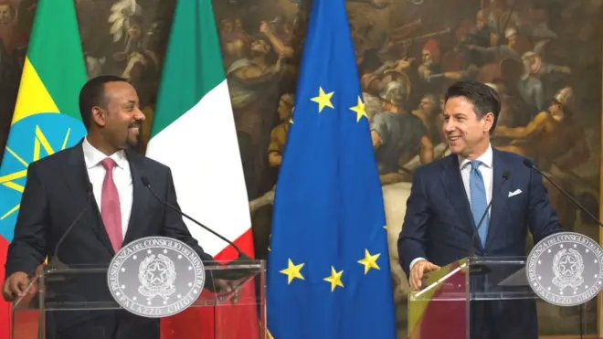 Ministirri Muummee gita isaanii kan Xaaliyaanii Guseeppee Kontee waliin