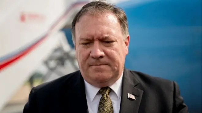 Mike Pompeo during his last visit in July