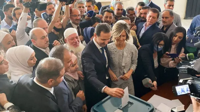 من المتوقع على نطاق واسع أن يفوز الرئيس بشار الأسد في الانتخابات