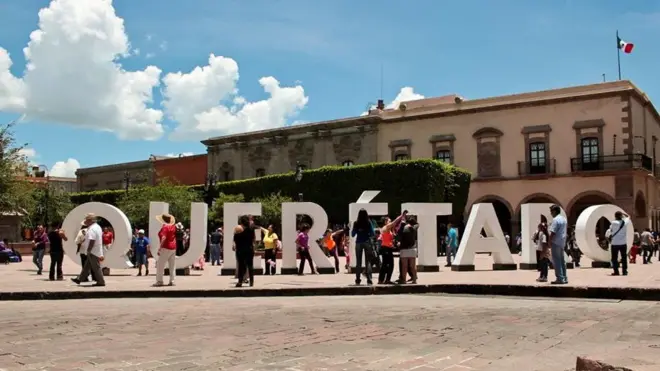 La plaza central de Querétaro